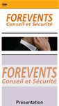 Mobile Screenshot of forevents-securite.fr