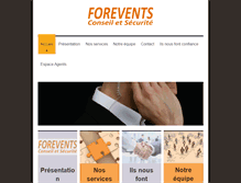 Tablet Screenshot of forevents-securite.fr